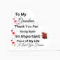 Heart Shaped Acrylic Plaque