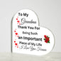 Heart Shaped Acrylic Plaque
