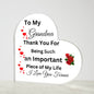 Heart Shaped Acrylic Plaque
