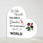 Heart Shaped Acrylic Plaque