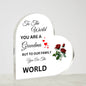 Heart Shaped Acrylic Plaque
