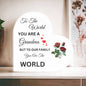 Heart Shaped Acrylic Plaque