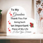 Heart Shaped Acrylic Plaque