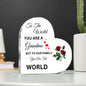 Heart Shaped Acrylic Plaque