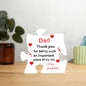 Acrylic Puzzle Plaque Best Dad Ever!