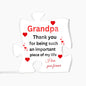 Acrylic Puzzle Plaque Best Grandpa Ever!!
