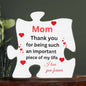 Acrylic Puzzle Plaque Best MOM Ever!!