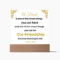 Square Acrylic Plaque My Best Friend