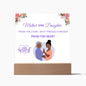 Mother and Daughter Acrylic Square Plaque