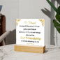 Square Acrylic Plaque My Best Friend