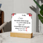 Square Acrylic Plaque