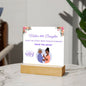 Mother and Daughter Acrylic Square Plaque