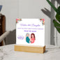 Mother and Daughter Acrylic Square Plaque