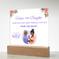 Mother and Daughter Acrylic Square Plaque