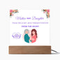 Mother and Daughter Acrylic Square Plaque