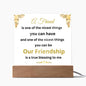 Square Acrylic Plaque My Best Friend