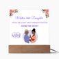 Mother and Daughter Acrylic Square Plaque