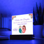 Mother and Daughter Acrylic Square Plaque