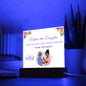 Mother and Daughter Acrylic Square Plaque