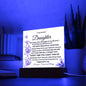 Square Acrylic Plaque To My Daughter