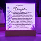Square Acrylic Plaque To My Daughter