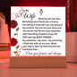 Square Acrylic Plaque To My Wife