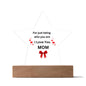 Star Acrylic Plaque MOM you are the BEST!!