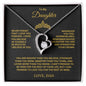 To My Daughter Forever Love Necklace