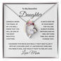 To My Beautiful Daughter Forever Love Necklace