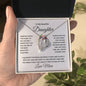 To My Beautiful Daughter Forever Love Necklace