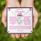To My Beautiful Daughter Forever Love Necklace ( Barbie Enhancements )