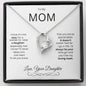 To My Mom Forever Love Knot Necklace