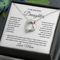 To My Beautiful Daughter Forever Love Necklace