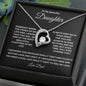 To My Daughter Forever Love Necklace