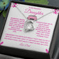 To My Beautiful Daughter Forever Love Necklace ( Barbie Enhancements )