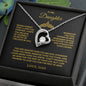 To My Daughter Forever Love Necklace