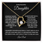 To My Daughter Forever Love Necklace