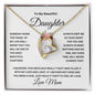 To My Beautiful Daughter Forever Love Necklace