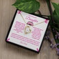 To My Beautiful Daughter Forever Love Necklace ( Barbie Enhancements )