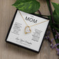 To My Mom Forever Love Knot Necklace