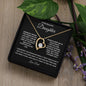 To My Daughter Forever Love Necklace