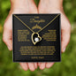 To My Daughter Forever Love Necklace