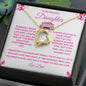 To My Beautiful Daughter Forever Love Necklace ( Barbie Enhancements )