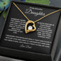 To My Daughter Forever Love Necklace