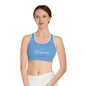 I Am Gorgeous Sports Bra (AOP)
