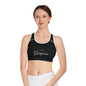 I Am Gorgeous Sports Bra (AOP)