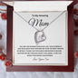 To My Amazing Mom Forever Love Necklace