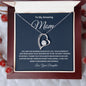 To My Amazing Mom Forever Love Necklace
