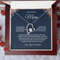 To My Wonderful Mom Forever Love Necklace
