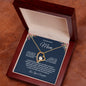 To My Wonderful Mom Forever Love Necklace